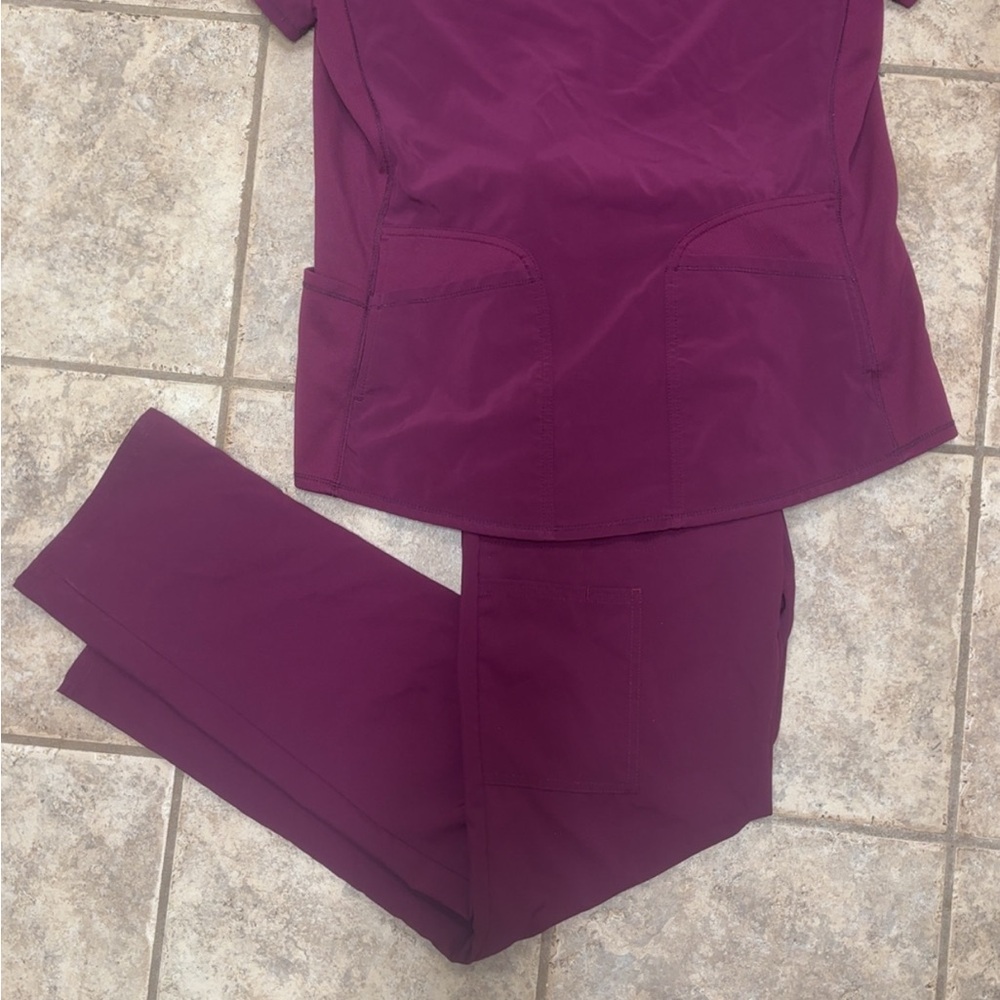 Women's Purple Scrub Set